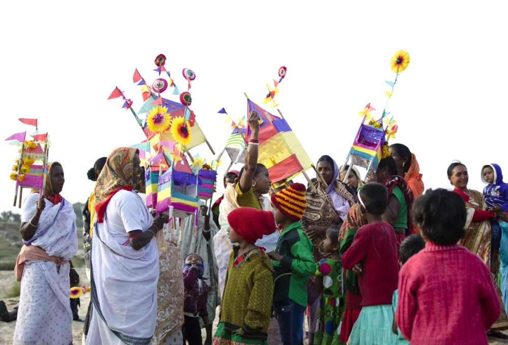 চিত্র ৬. টুসু বিসর্জন। ছবি সৌজন্যে: শুভদীপ চক্রবর্তী। (সৌজন্যে: সোহম দাস)