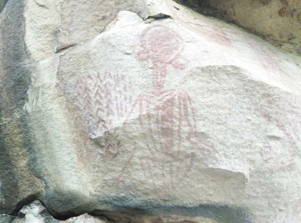 चितवा डोंगरी, बालोद का शैलचित्र