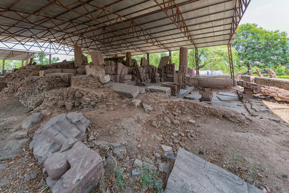Brick base of the Jethani temple