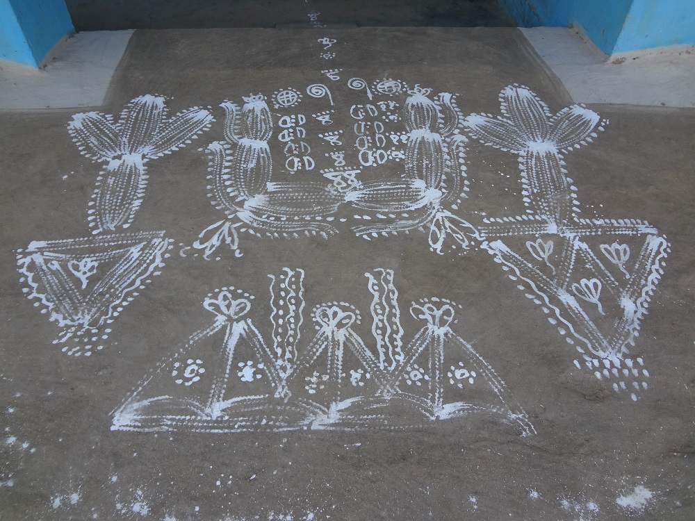 वर्तमान काल का भित्तिचित्र