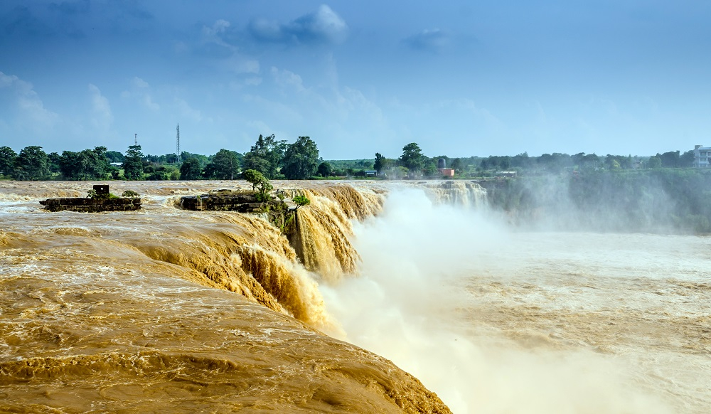 Chitrakote Waterfall during Monsoon