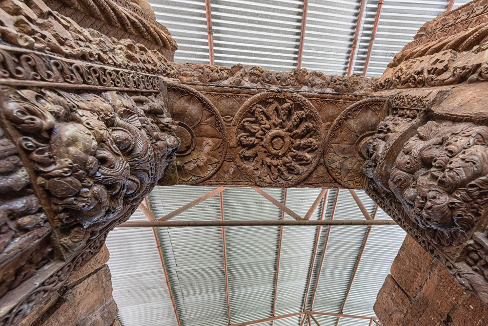 soffit of the doorjamb