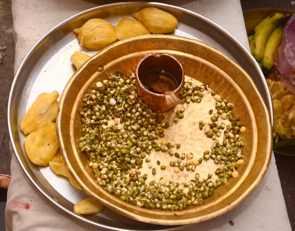 Moong sprout for prasad
