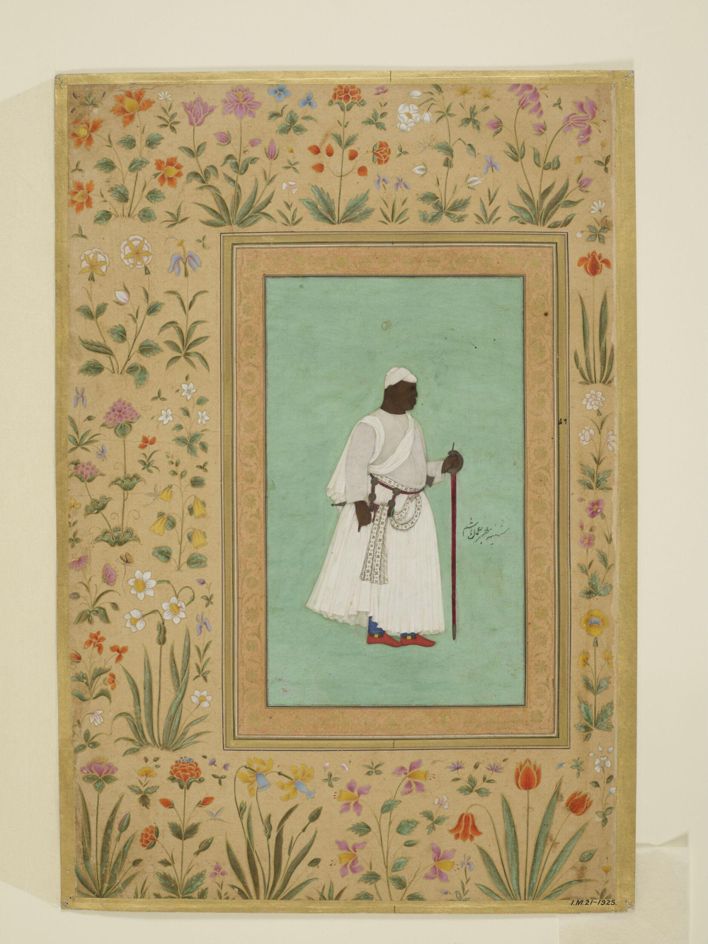 Portrait of Malik Ambar, by Hashim, ca. 1622-1623. (Picture Courtesy: Victoria and Albert Museum)