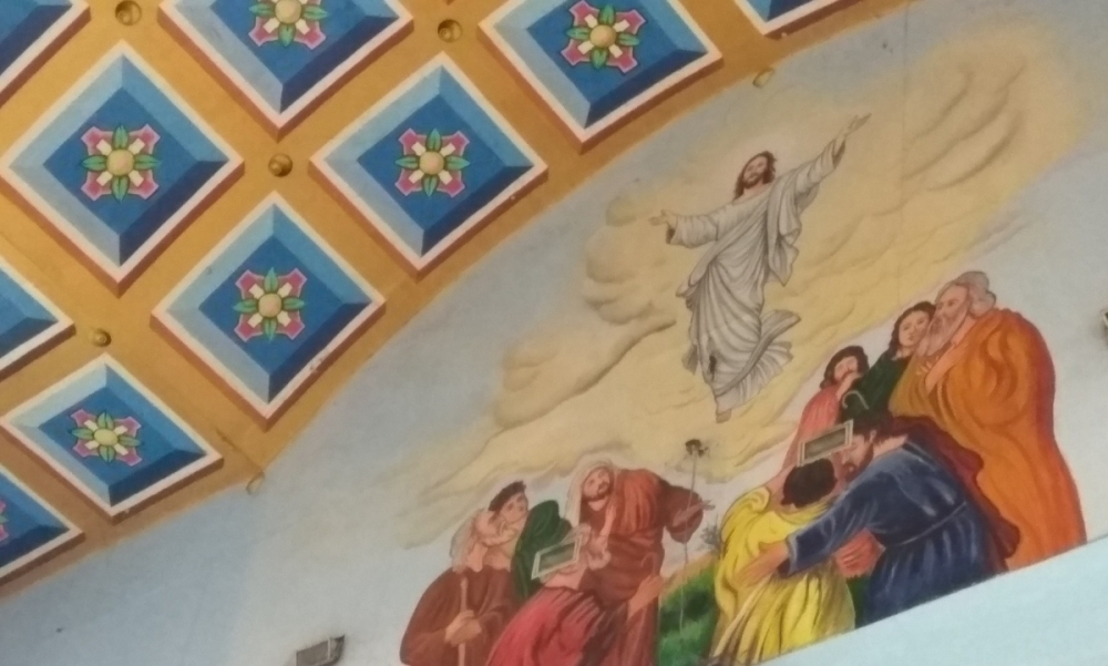 Fig. 25 They are usually divided into three registers with the middle register showing Christ and the others showing the saints.