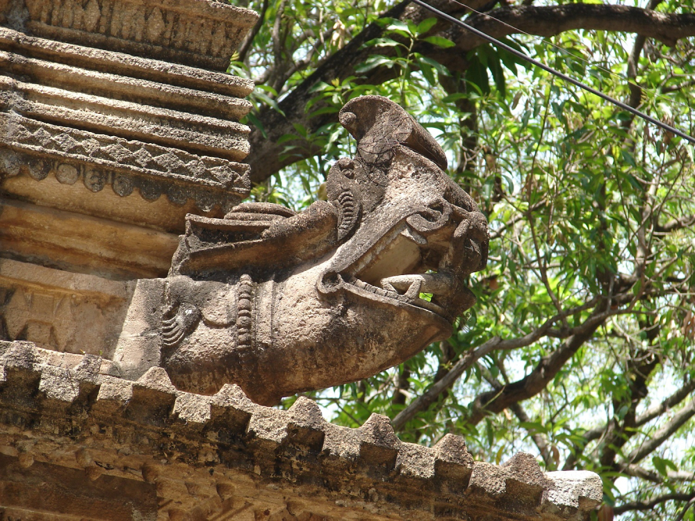 Makara Protruding from the Roof of Entry Porch