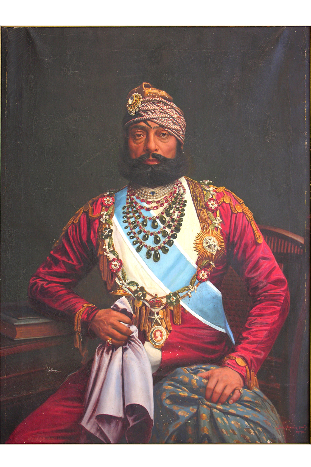 A portrait of Maharaja Jaswant Singh II, by Bert Harris (1895, oil on canvas) (Photo courtesy: Mehrangarh Fort Museum via Laura Marsolek, published with permission)