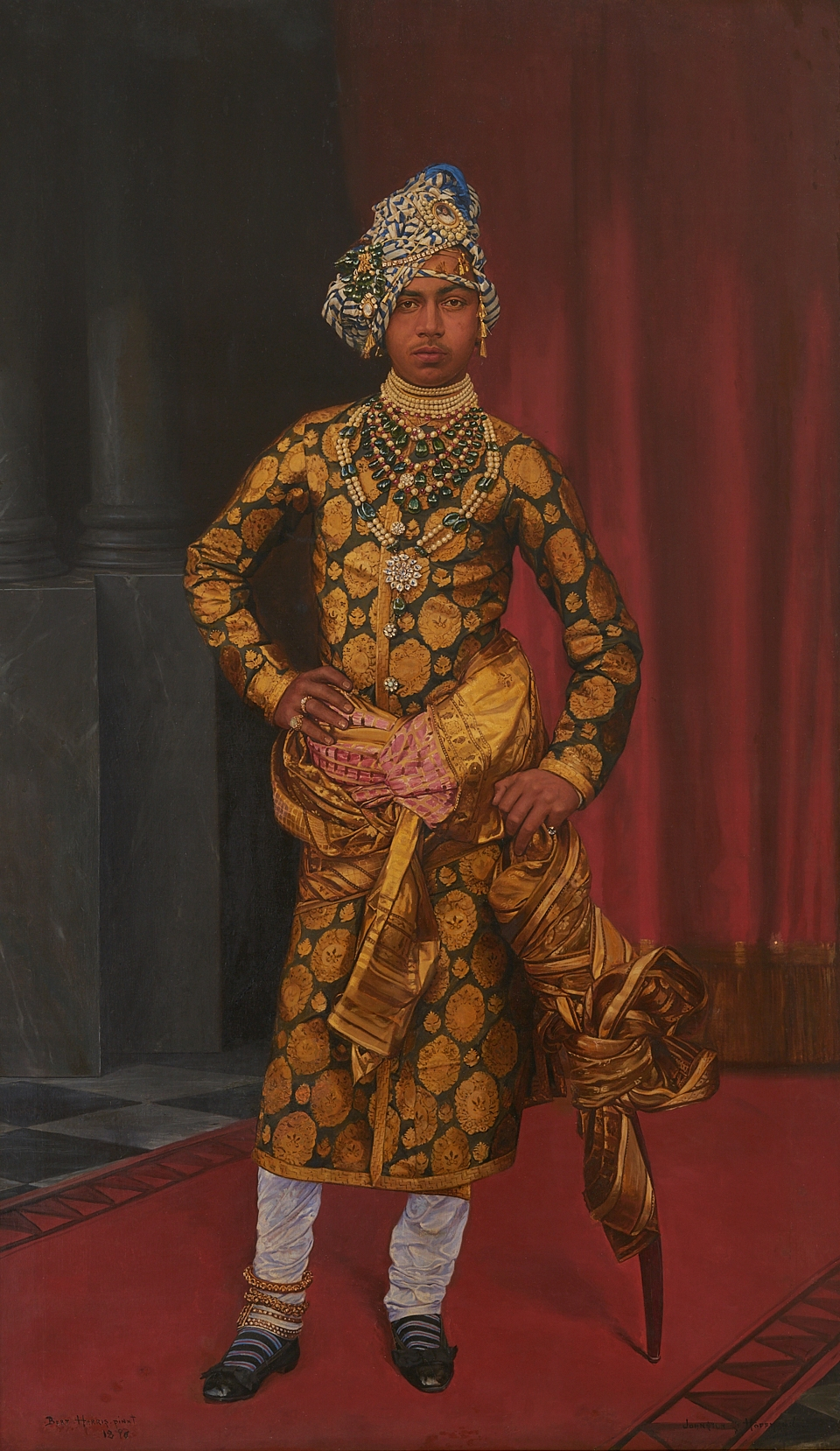 Portrait of Maharaja Sardar Singh, by Bert Harris (1896, oil on canvas) (Photo courtesy: Mehrangarh Fort Museum via Laura Marsolek, published with permission)