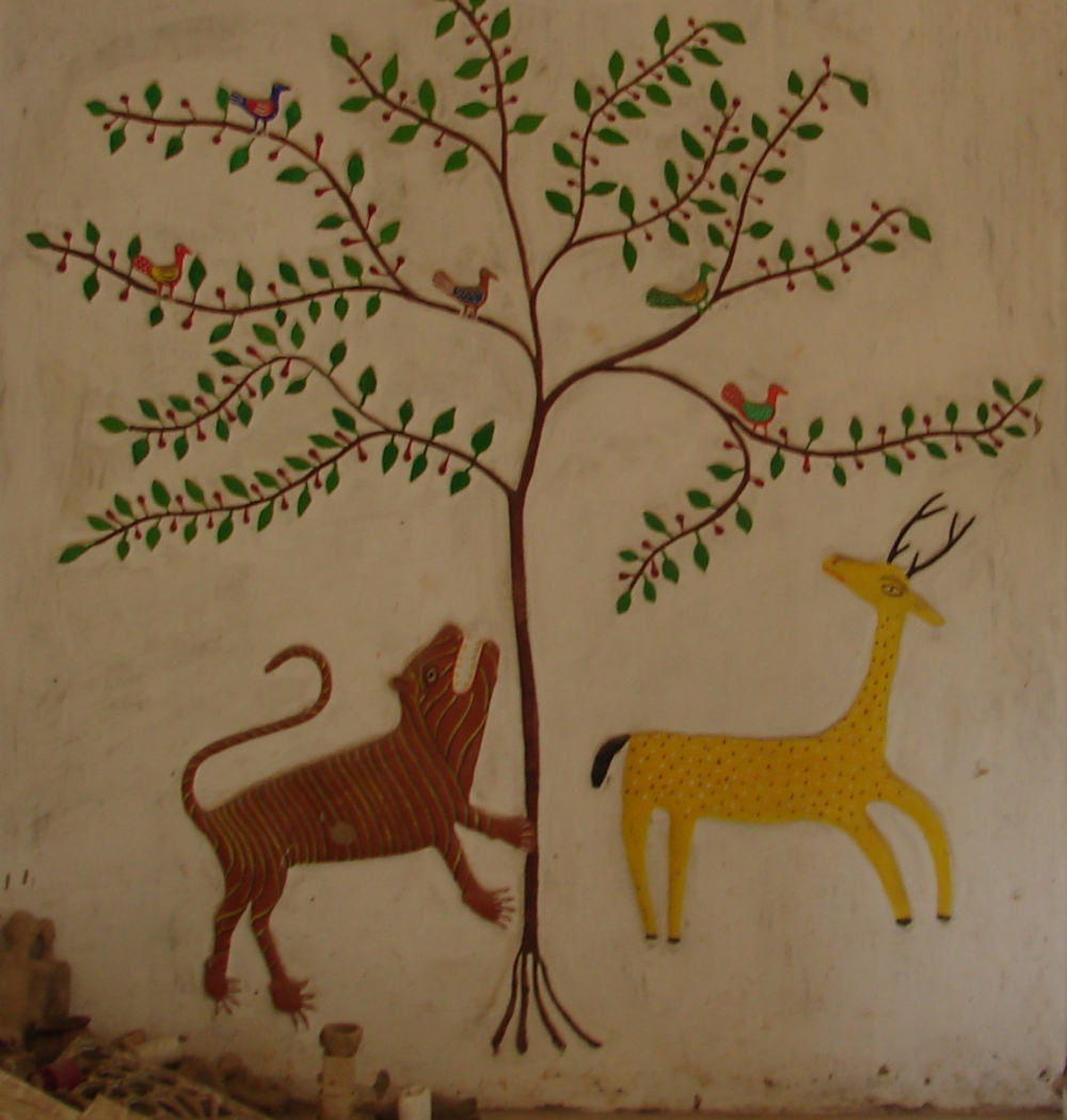 Clay work inside training centre 