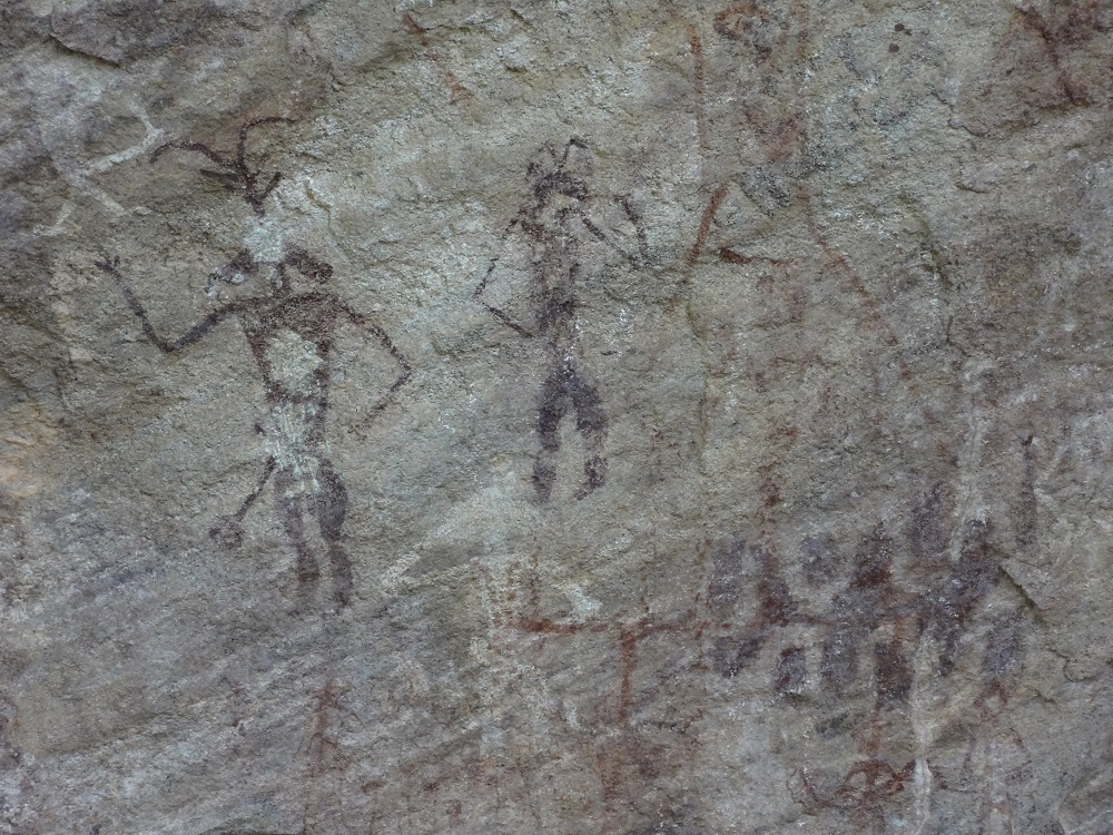 लेखामाड़ा, ओंगना के शैलचित्र