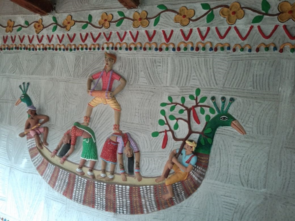 Other clay designs worked out inside the house