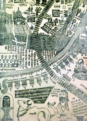 Pilgrimage map of Kashi, B.N. Goswamy, The Tribune