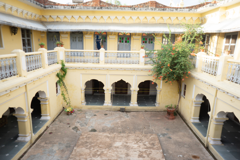 Aangan of Bansi Palace, Siddharth Nagar district, Uttar Pradesh. (Picture Credits: Tasveer Hasan)