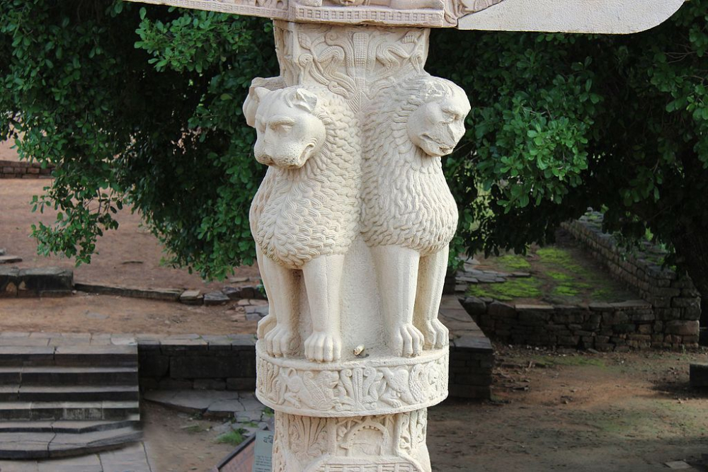 Ashoka Pillar, Sanchi Stupa