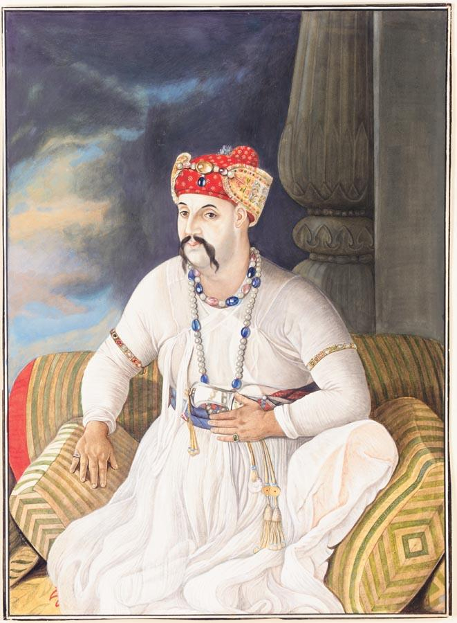 Portrait of Asaf-ud-Daula, Nawab of Awadh (r. 1775–1797), 1780. (Picture Credits: Wikimedia Commons)