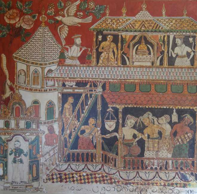 Ivory, ca. 1557; Scene of coronation with Portuguese royal figures. Ivory panel in the Casket (Courtesy: The Tribune)