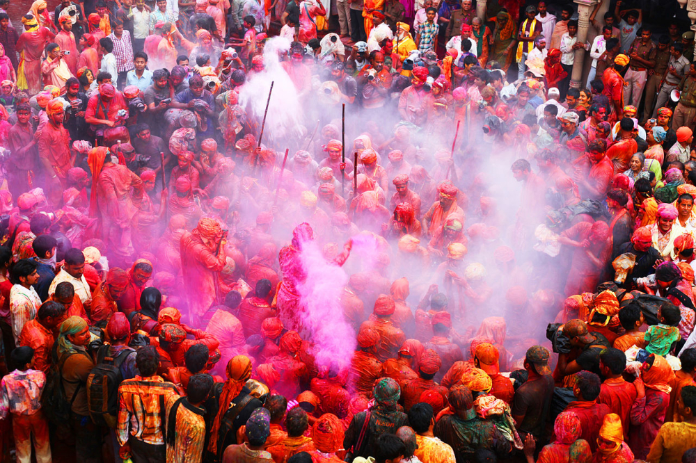 barsana holi, holi festival, holi colours