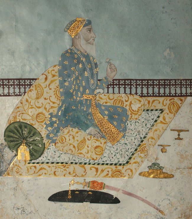 Posthumous portrait of Nawab Saadat Khan I of Awadh (r.1722-39), 1760. (Picture Credits: Wikimedia Commons)