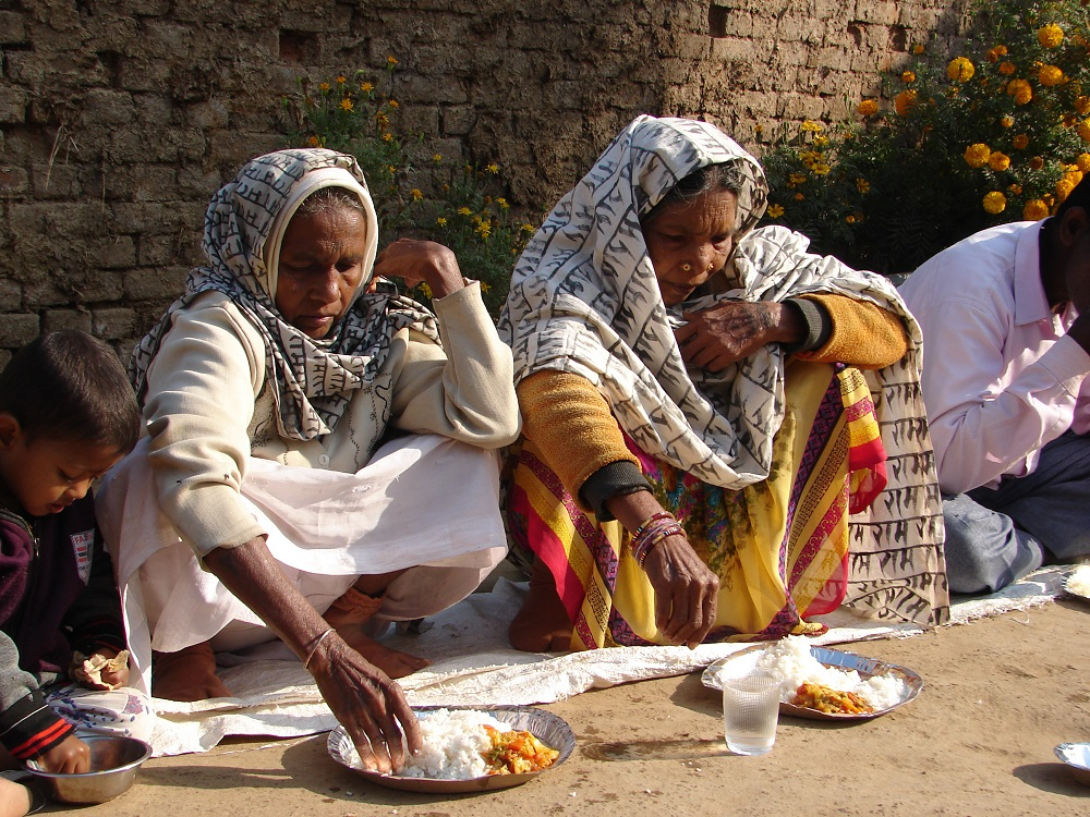 a feast of feast prepared during the Ramnami mela  