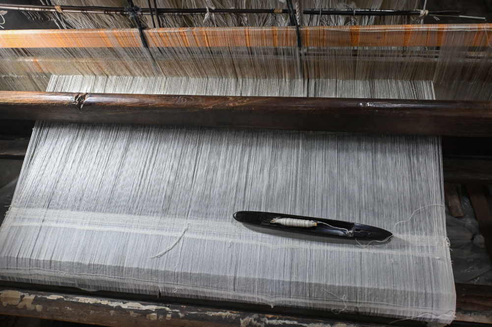 A shuttle with weft yarn thread. (Picture Credits: Anil Purohit)