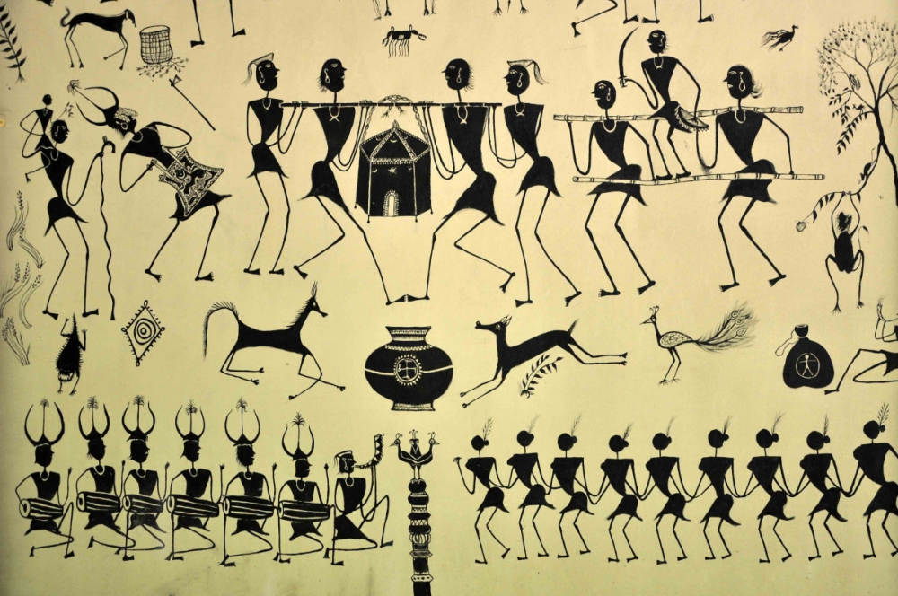 A picture made in acrylic on wall