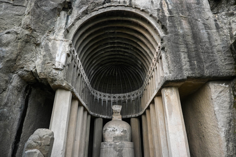 The chaitya in Cave 4. (Picture Credits: Anil Purohit)