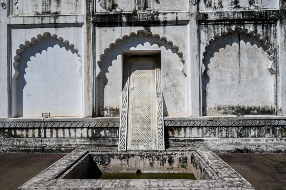 Marble carved sheets connected to internal wells. (Picture Credits: Anil Purohit)