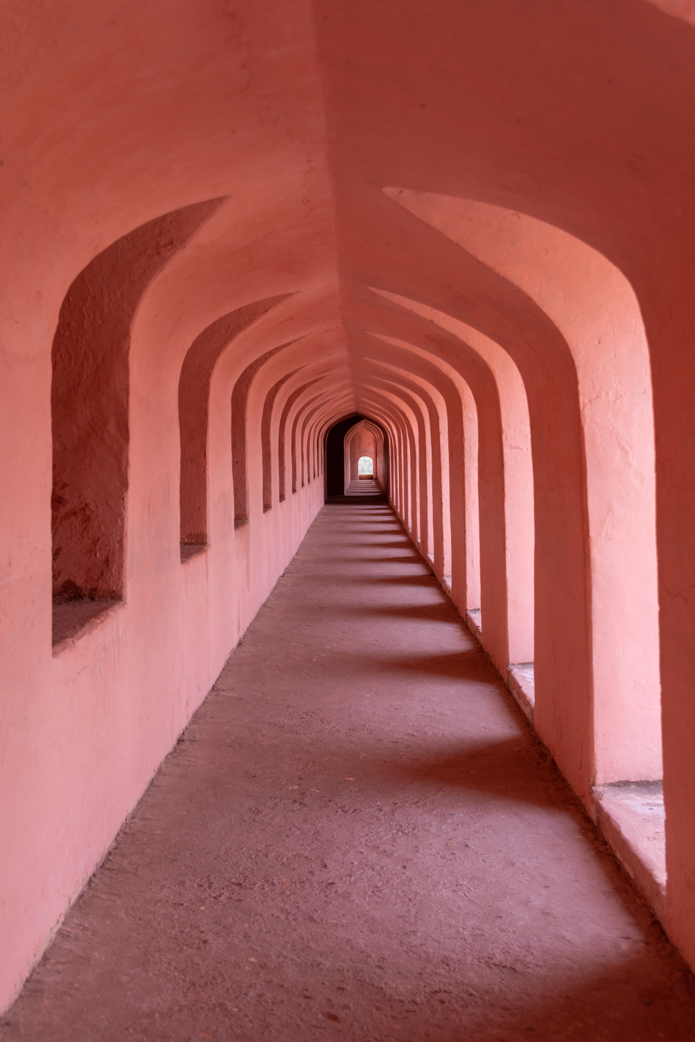 The Bhool Bhulaiya, a labyrinth of interconnected passages, designed above the Imambara hall. (Picture Credits: Monis Khan)