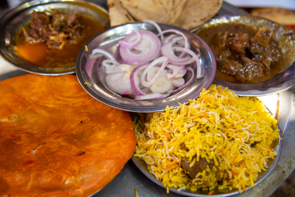 Kebab and biryani. (Picture Credits: Monis Khan)