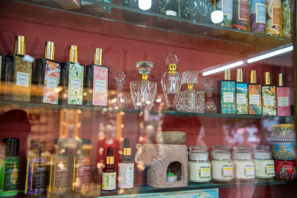 Ittar shops in Old Lucknow. (Picture Credits: Monis Khan)