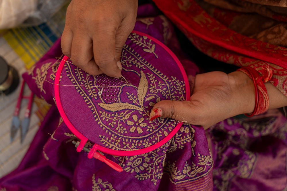 Chikankari embroidery. (Picture Credits: Monis Khan)