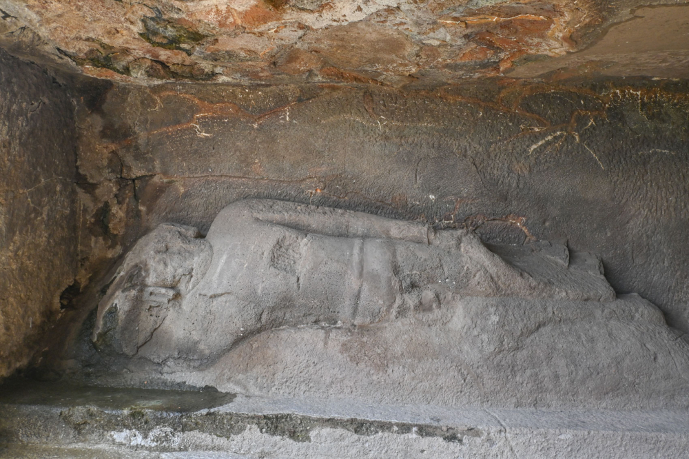 Mahaparinirvana scene, Cave 9. (Picture Credits: Anil Purohit)