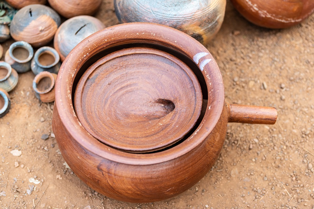 Earthen Vessel Used in Making Alcohol from Mahua