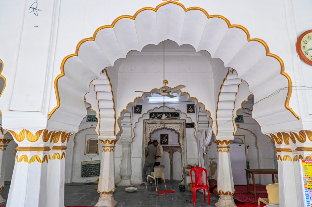 Interior of the mosque in the Naukhanda Palace Complex. (Picture Credits: Anil Purohit)