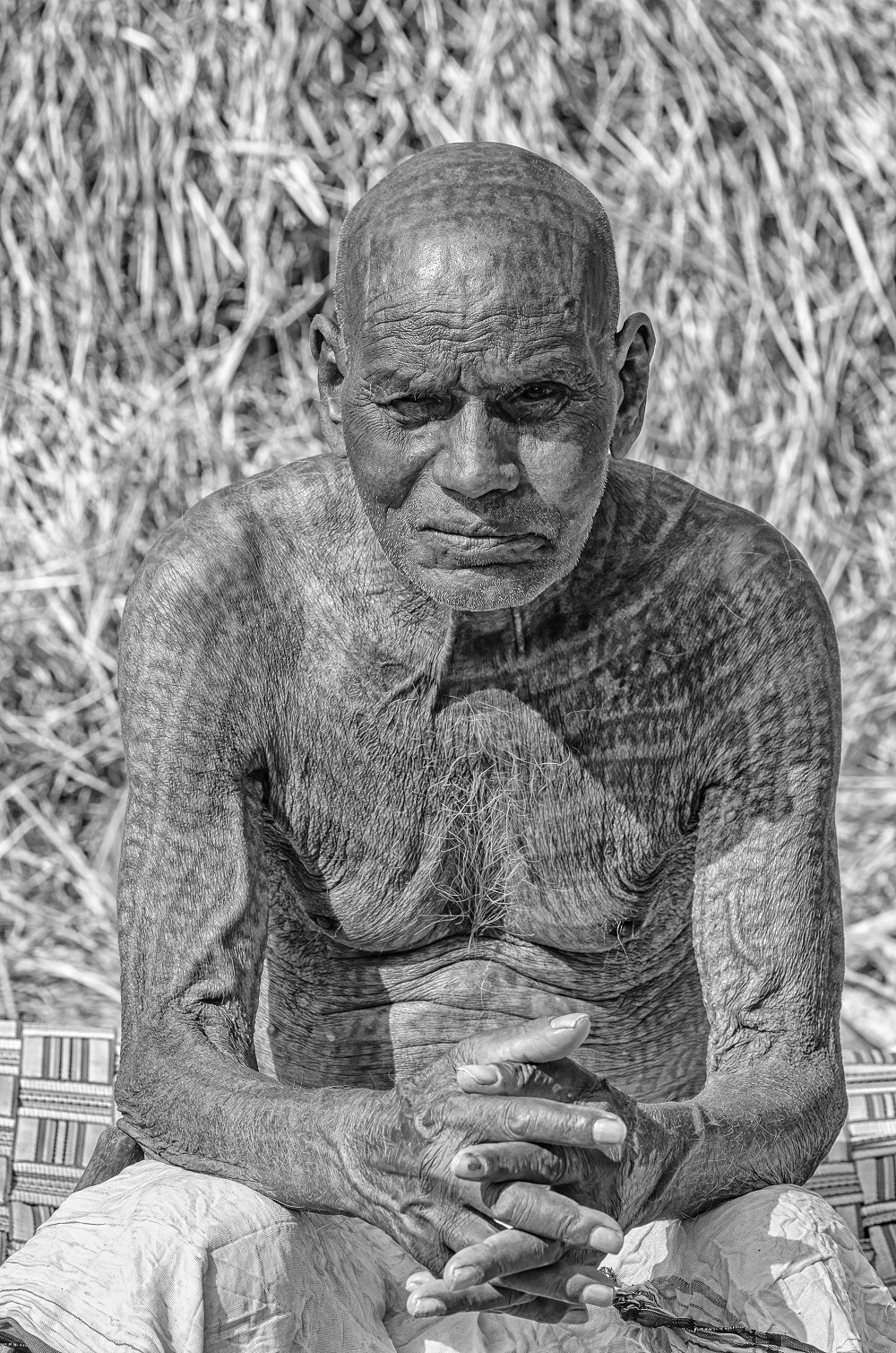 A Ramnami with Ramram Tattoo all over his Body