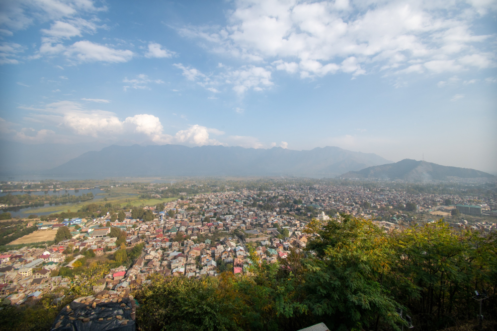 Bird's-eye view of Srinagar city from Hari Parbat. Photo by Syed Muneeb Masoodi.
