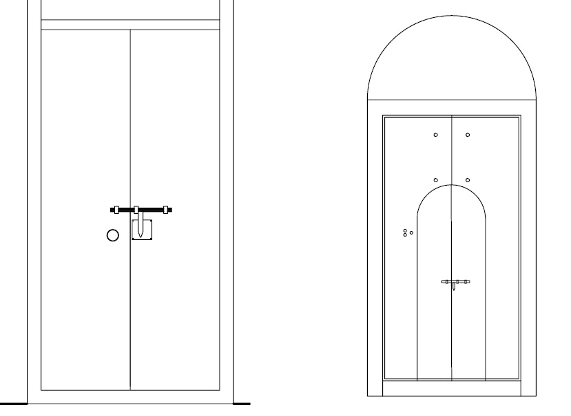 Doors of Chendamangalam Synagogue
