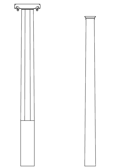 Pillars of Chendamangalam Synagogue