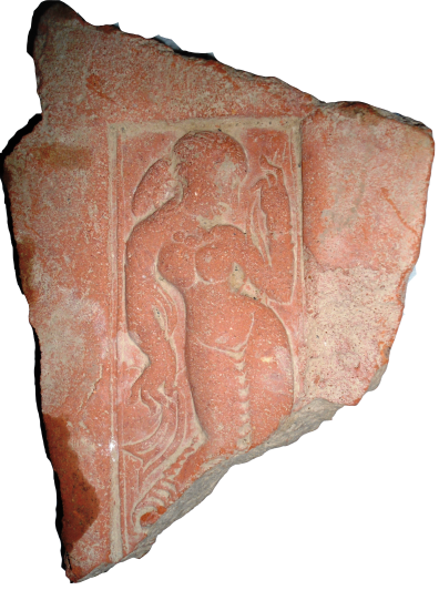 Fig. 4. Terracotta tile depicting a woman, Semthan (Courtesy: Private collection)