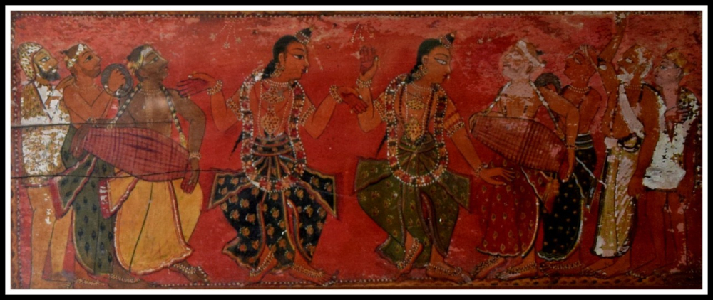 Fig.2.প্রাচীন পুঁথির পাটাচিত্রে বৈষ্ণব আচার্যগণ। (কার্টিসি: শর্মিষ্ঠা চক্রবর্তী)