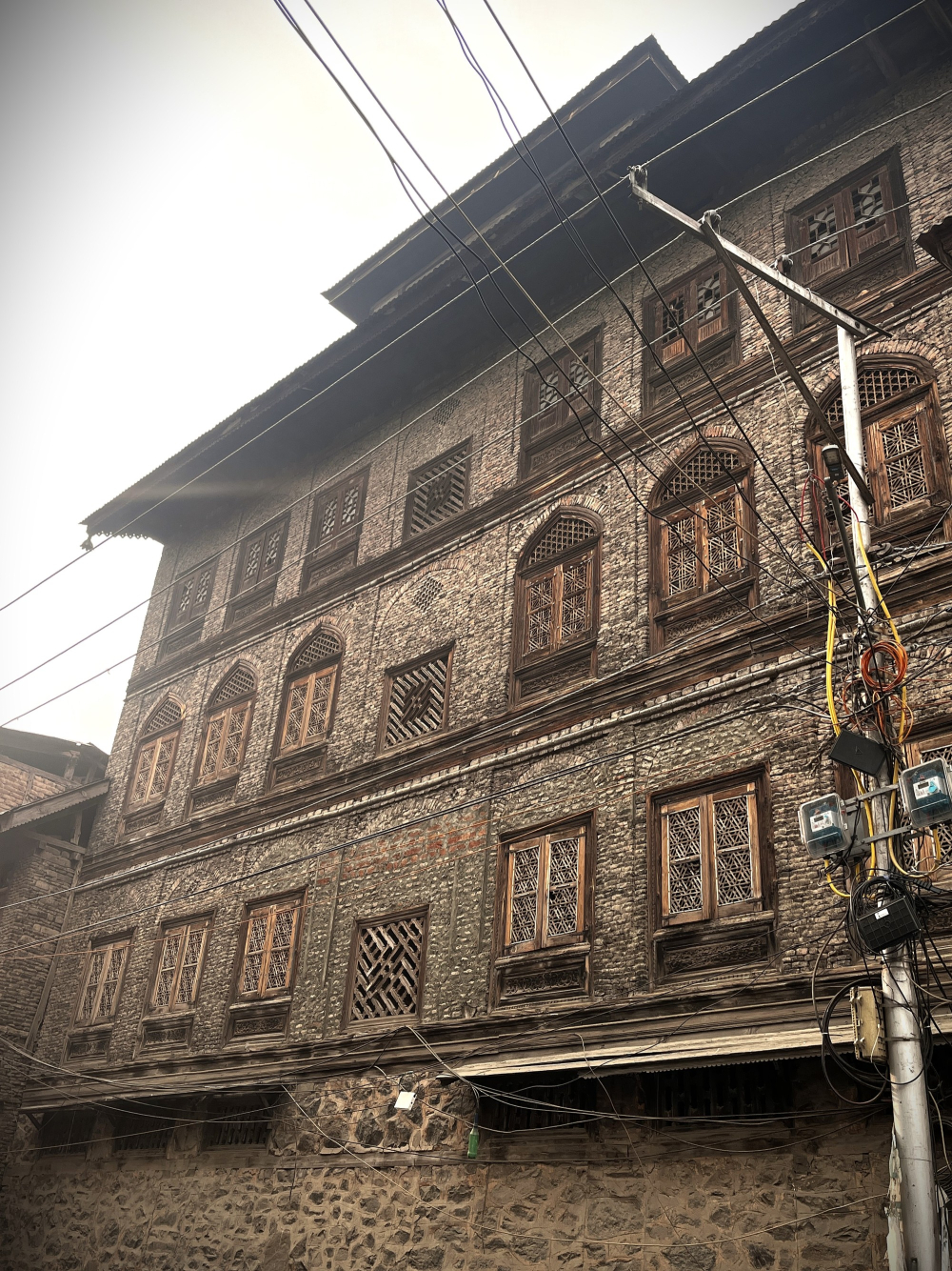Traditional houses of Shehr-e-Khas, built with Maharaji bricks and timber framing. (Picture Credits: Taha Mughal)