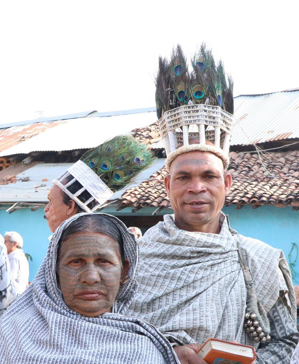Ramnamis with Peacock Head-Dress