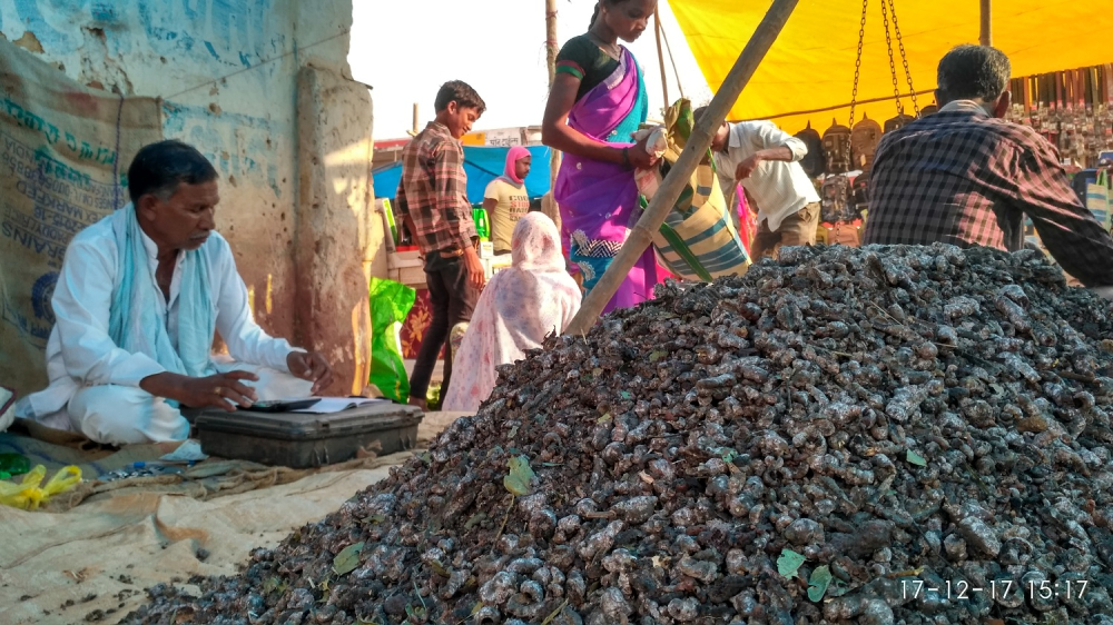 Kusum Lac at the local haat