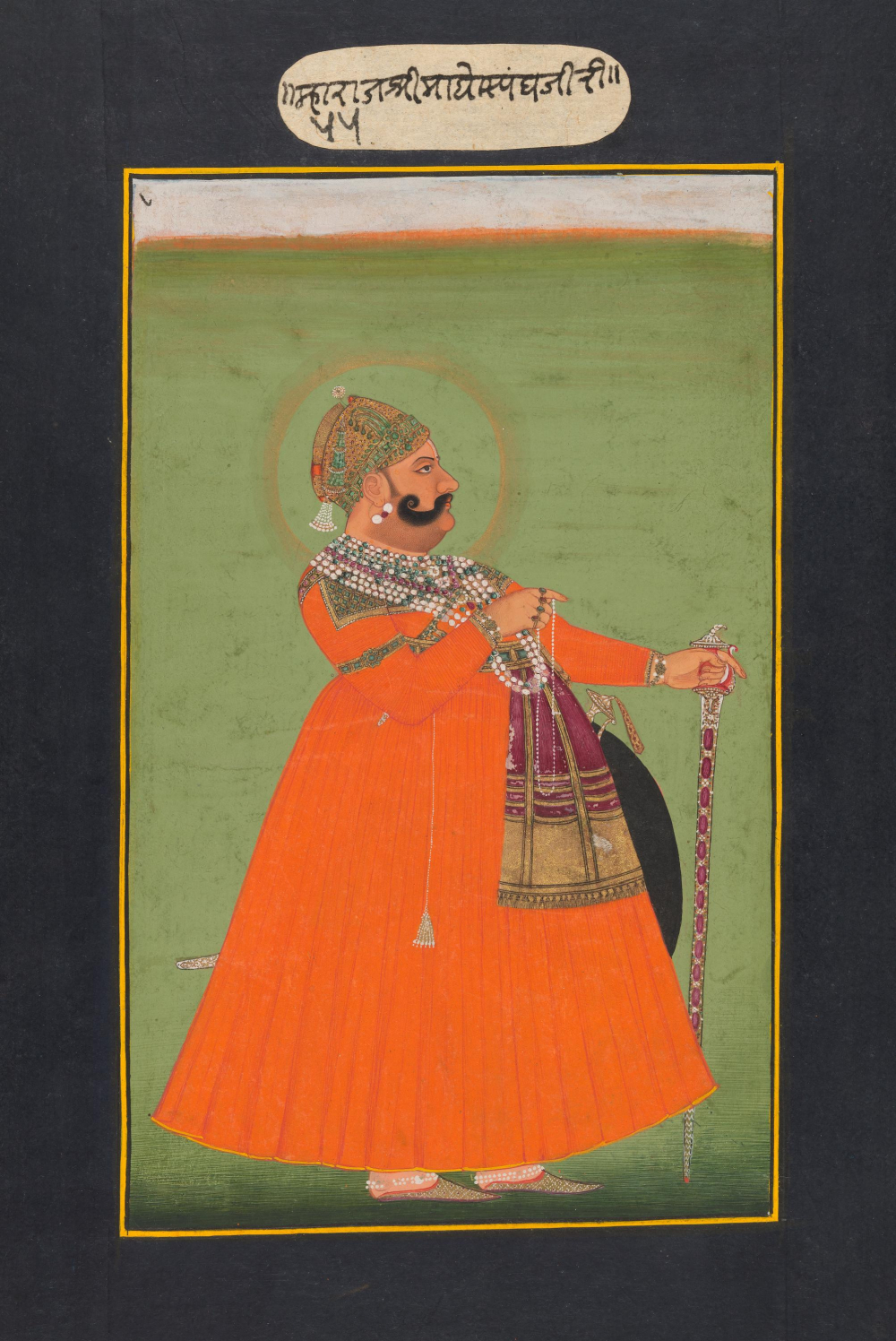 Maharaja Madho Singh of Jaipur, male jewellery, rajasthan, Photo: National Gallery of Victoria