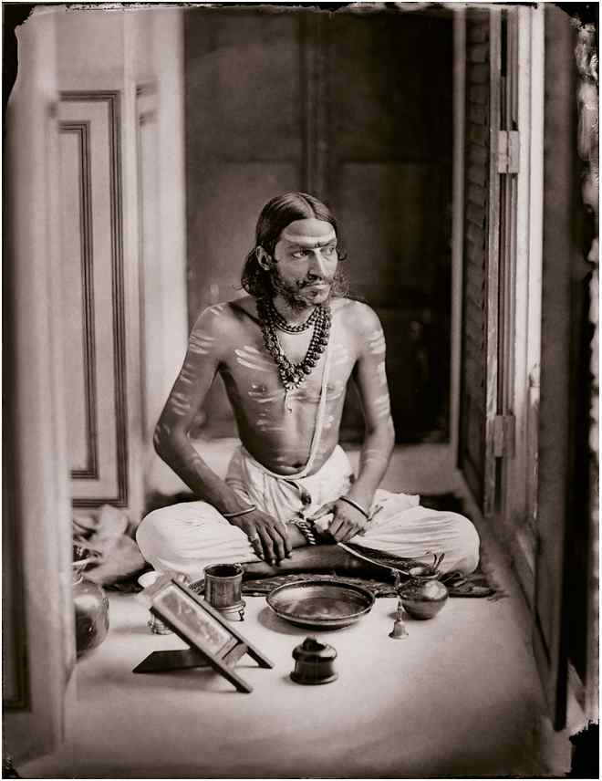 Maharaja Sawai Ram Singh II  Self-portrait as a Shiva bhakt, c 1870_Moving Still Performative Photography in India exhibition
