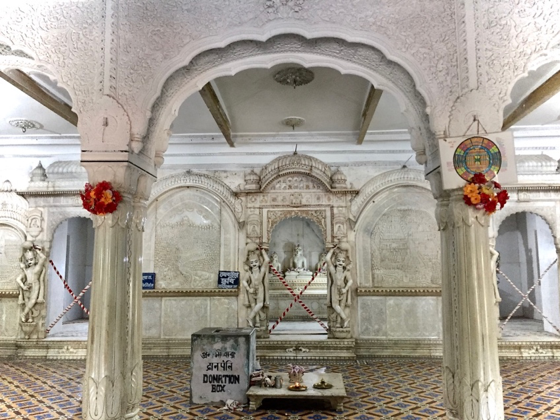 Fig. 11: Stucco interior walls of Adinathji Temple, Kathgola, Mahimapur, Murshidabad (Courtesy: Mrinalini Sil)