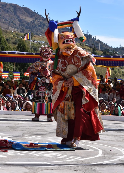 Fig. 6: Shawa cham or deer dance (Courtesy: Manash Pratim Borah)