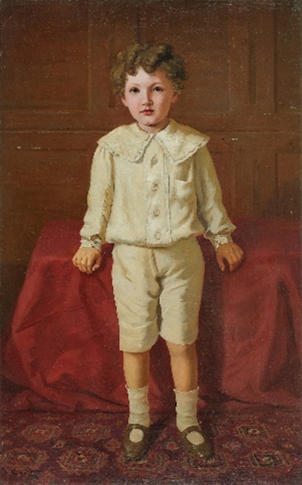 Untitled, a portrait of a European boy by Raja Ravi Varma (Courtesy: DAG via Sahapedia.org)