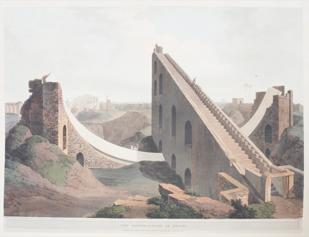 The Observatory at Delhi Drawn and engraved by Thomas & William Daniell, December 1808