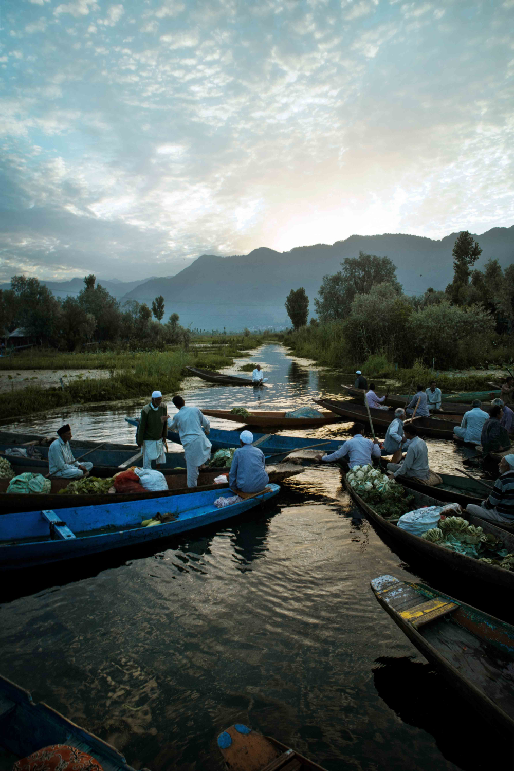 Floating markets of Dal Lake